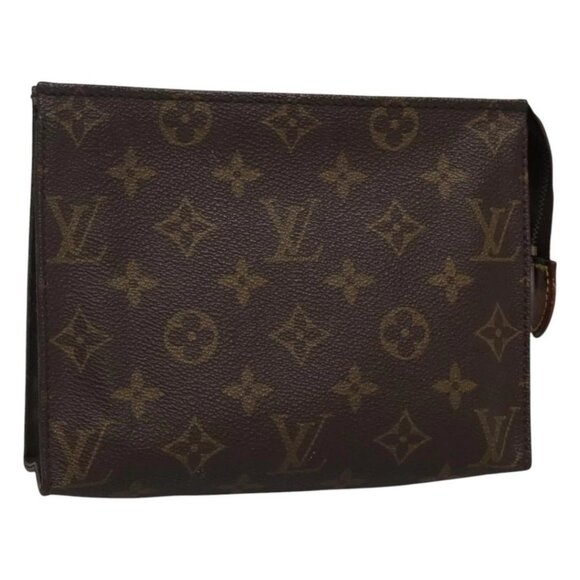 LOUIS VUITTON Monogram Poche Toilette 19 Pouch M47544 LV Auth 118086 - Picture 1 of 16